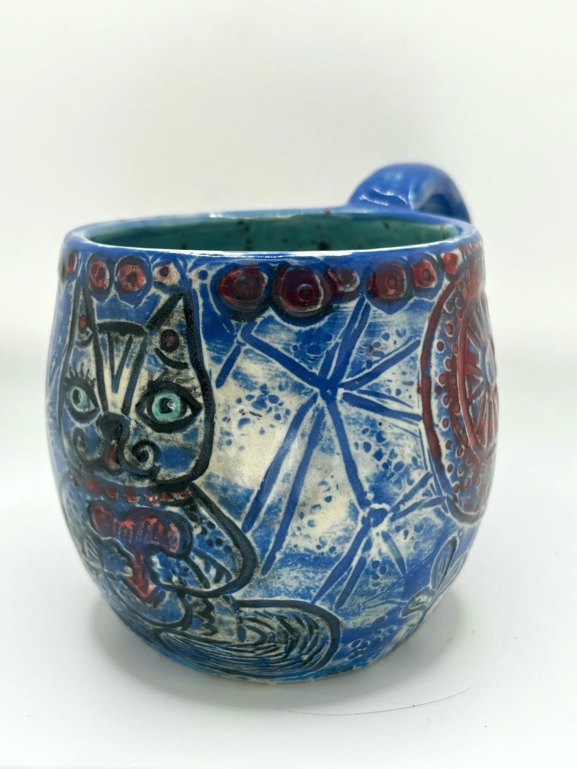 Fairy-tail  Big tea cup with cat 2