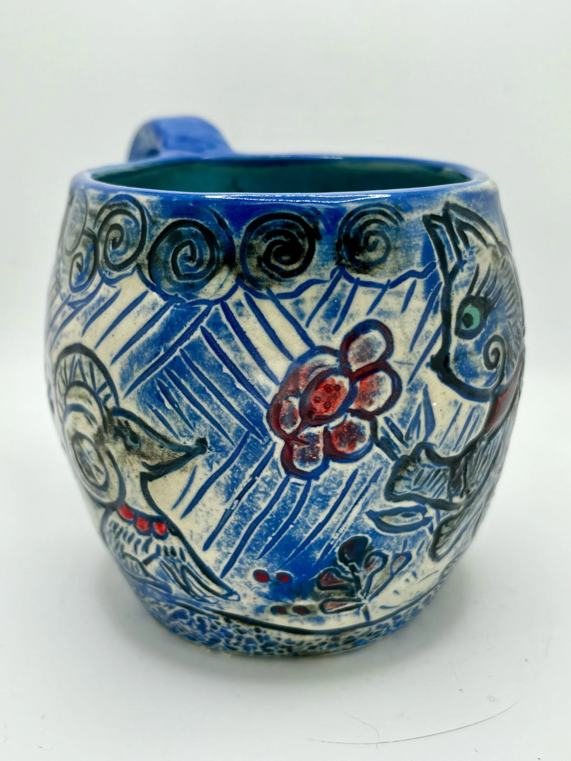 Fairy-tail big tea mug “bring a flower”