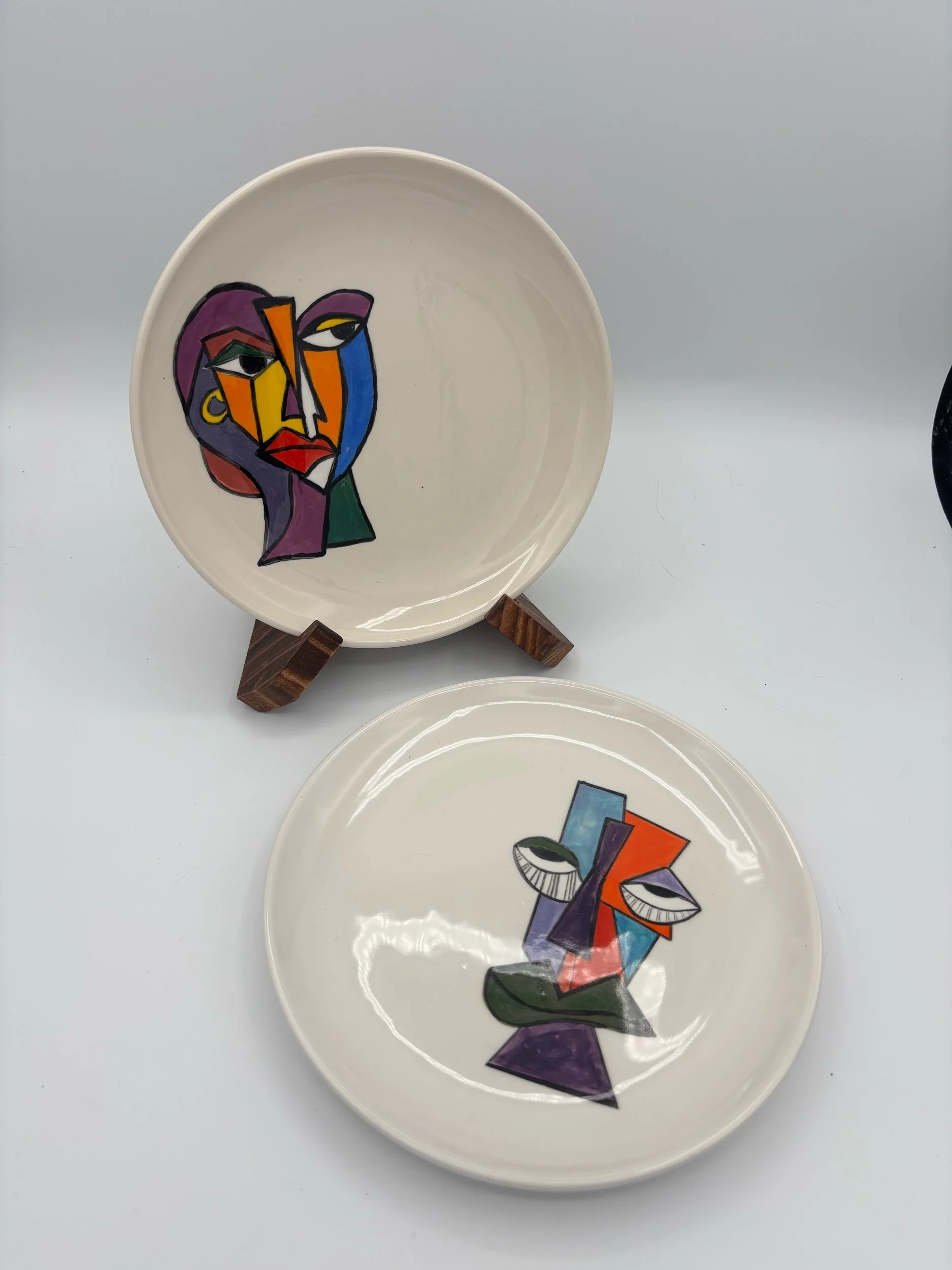 Porcelain plates set “Bad Romance”