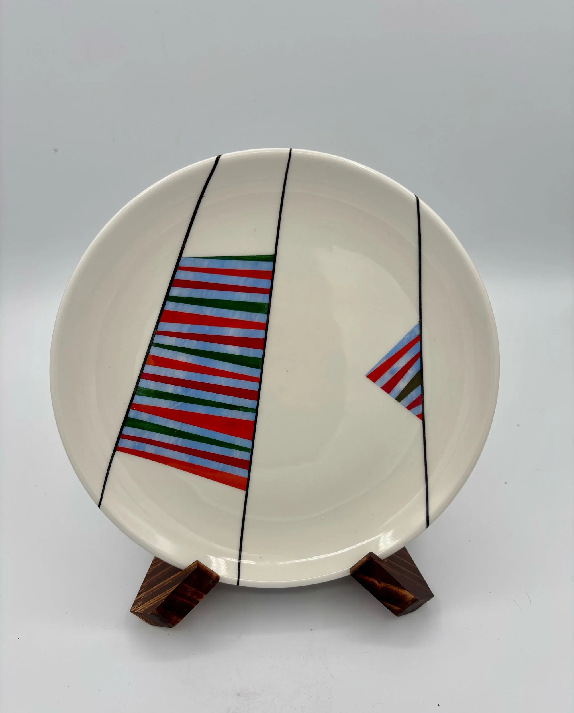 Striped stories plate 6.