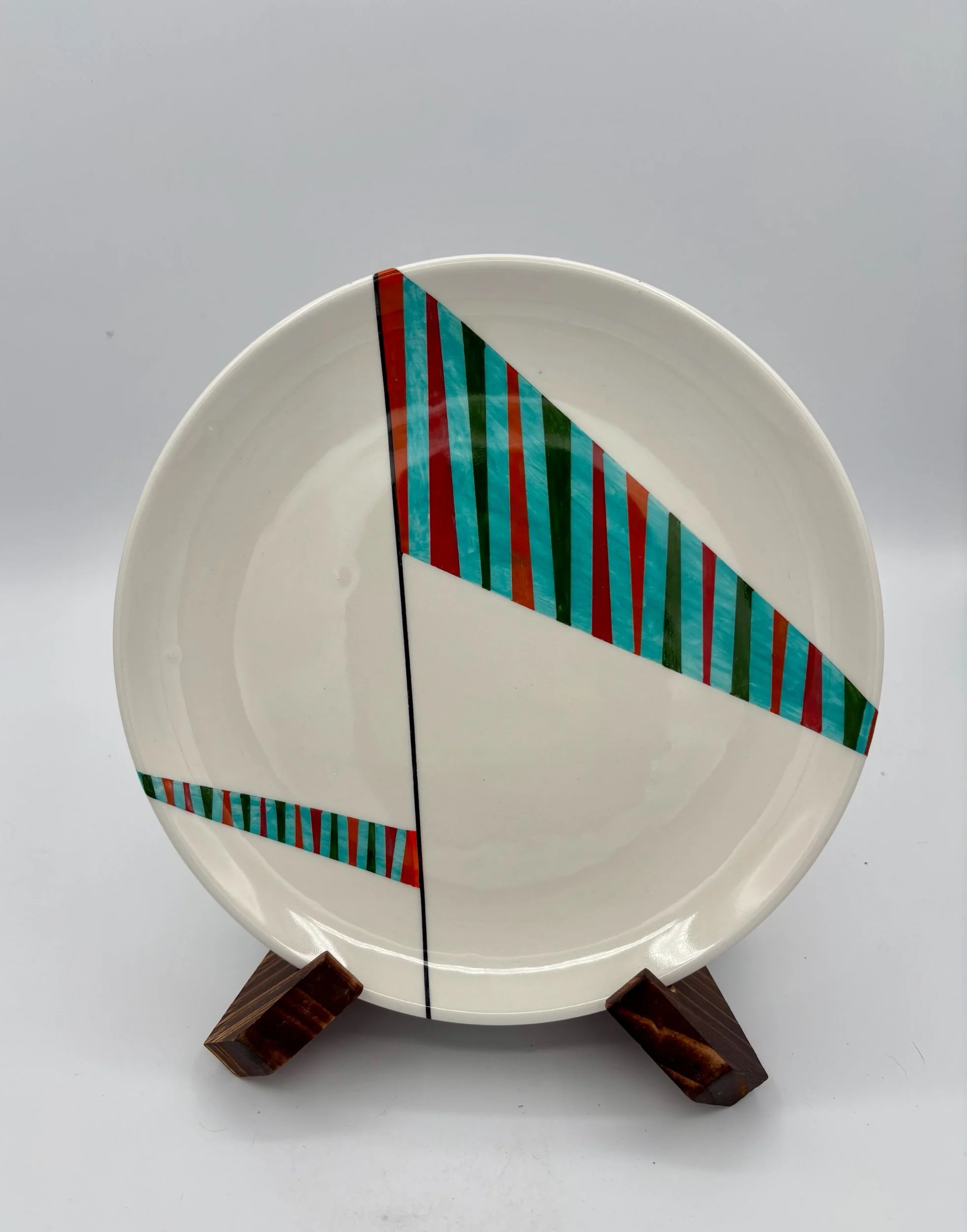 Striped stories plate 7