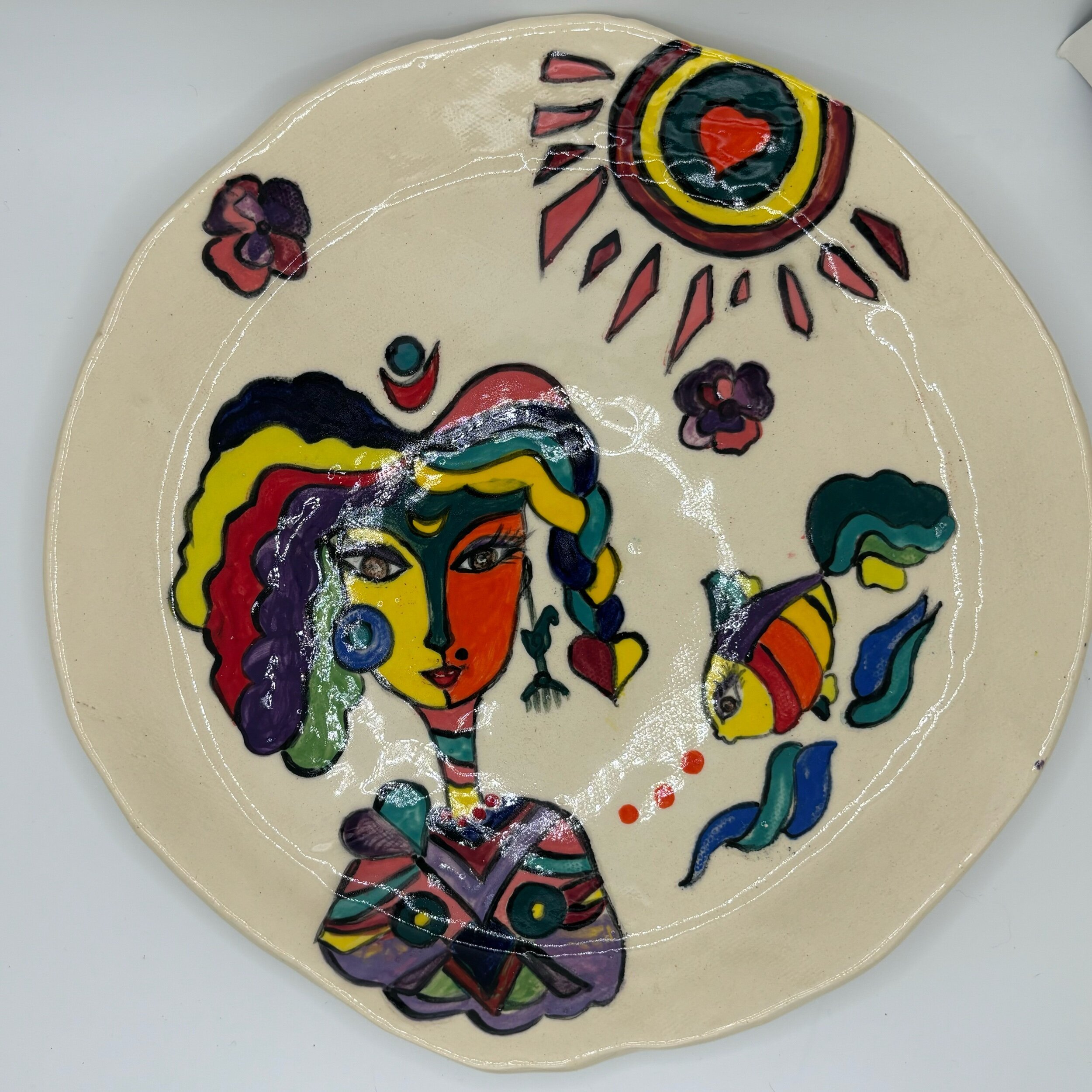 Sunny girl plate