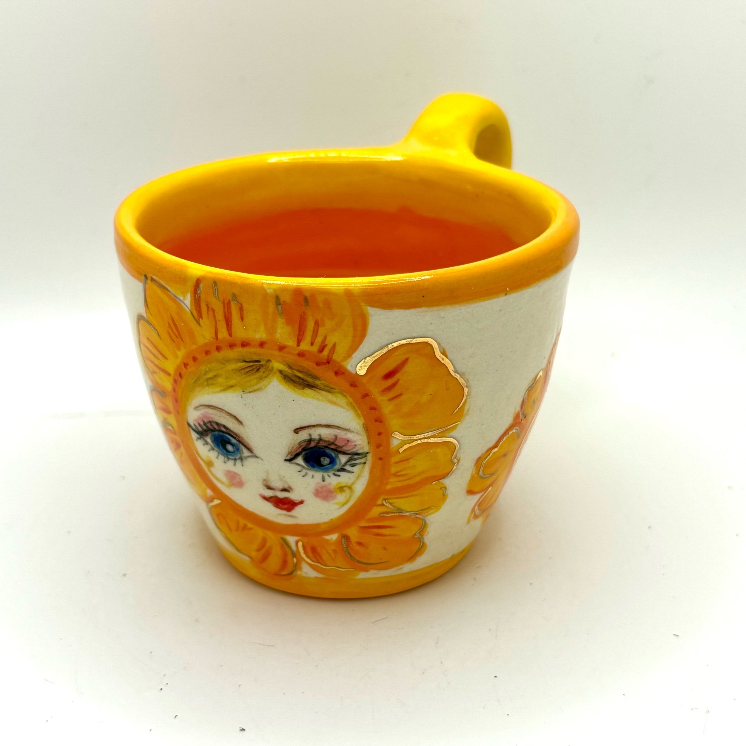 Sunny sunflowers cup